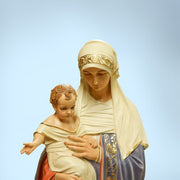 Custom Painted Lifesize Religious Virgin Mary & Child Outdoor/Indoor Statue - Bella Statues