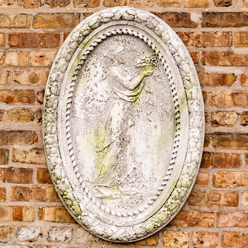 Plaque Of Flora 34 Outdoor/Indoor Statue - Bella Statues