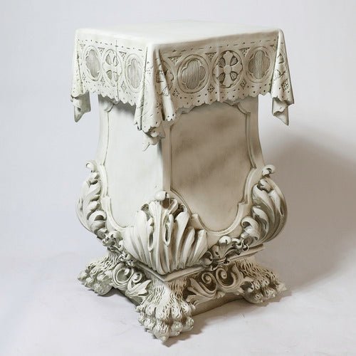 Draped Pedestal W/Claw Leg31 Outdoor/Indoor Statue - Bella Statues