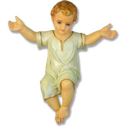 Custom Painted Infant Baby Jesus 10.5"H Outdoor/Indoor Statue - Bella Statues