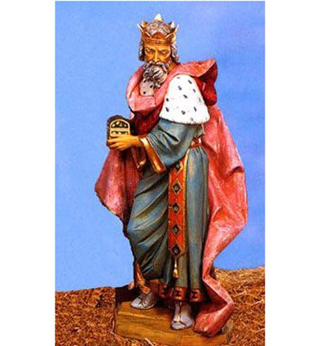 Custom Painted Lifesize King Melchior Outdoor/Indoor Statue - Bella Statues