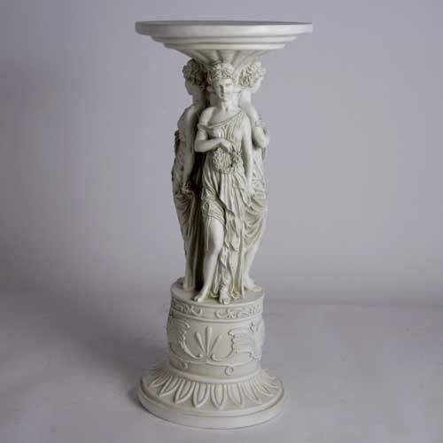 Lifesize Tario Graces Pedestal Outdoor/Indoor Statue - Bella Statues