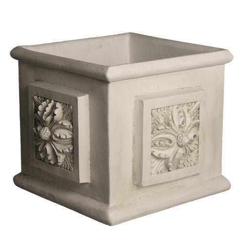 Carlo Square Pot 12 Outdoor/Indoor Statue - Bella Statues