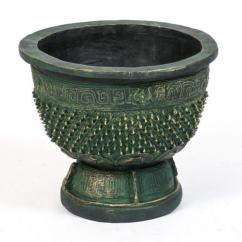 Eastern Oxidized Urn Outdoor/Indoor Statue - Bella Statues