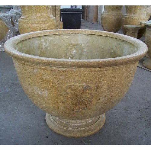 French Anduze Urn Wide Outdoor/Indoor Statue - Bella Statues