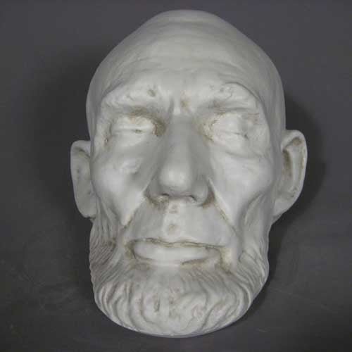 Lincoln Life Mask with Beard Outdoor/Indoor Statue - Bella Statues