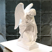 Kneeling Angel Arms Crossed Outdoor/Indoor Statue - Bella Statues