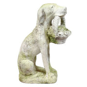 Dog With Flower Basket 24 Outdoor/Indoor Statue - Bella Statues