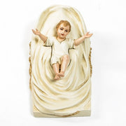 Custom Painted Baby Jesus In Manger 9 Outdoor/Indoor Statue - Bella Statues