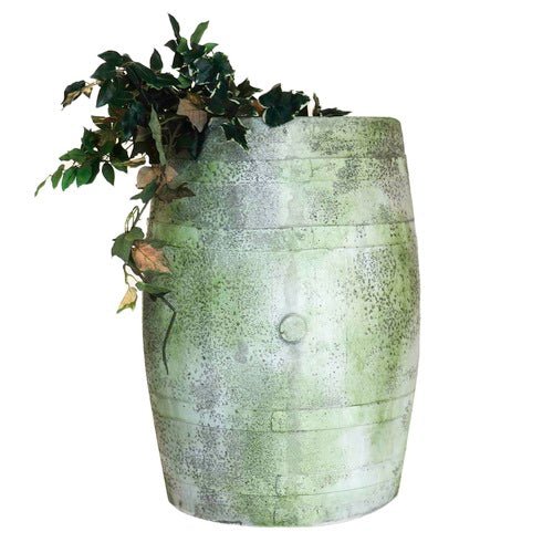 Whiskey Barrel Planter Outdoor/Indoor Statue - Bella Statues