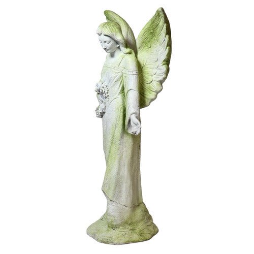 Lifesize Angel Flora 38"H Outdoor/Indoor Statue - Bella Statues