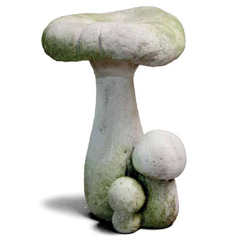 Enchanted Mushroom Wide Outdoor/Indoor Statue - Bella Statues