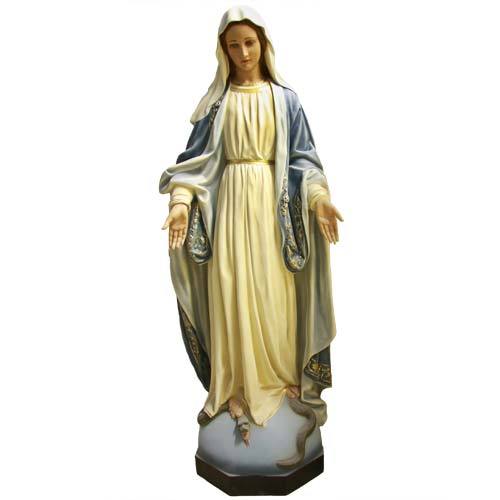 Custom Painted Lifesize Mary Hands Out 56" H Outdoor/Indoor Statue - Bella Statues