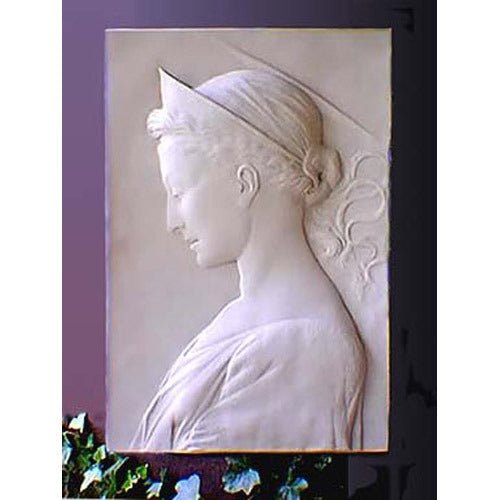 Saint Cecilia Plaque - Lg. Outdoor/Indoor Statue - Bella Statues