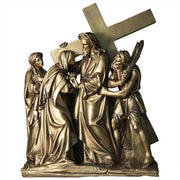 Lifesize Jesus Meets His Mother Station 4 Outdoor/Indoor Statue - Bella Statues