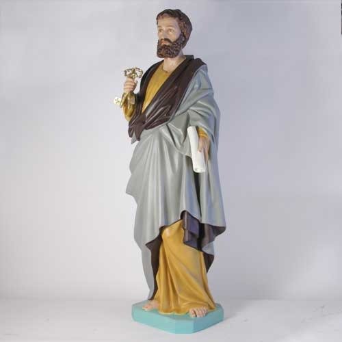 Custom Painted Lifesize Saint Peter 63" H Outdoor/Indoor Statue - Bella Statues