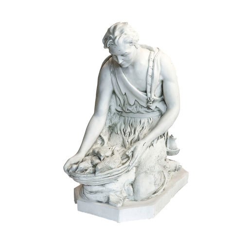 Lifesize SHEPHERD KNEELING FOR LIFESIZE Outdoor/Indoor Statue - Bella Statues