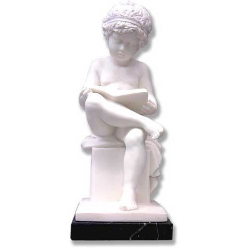 Reading Putto 12 H Outdoor/Indoor Statue - Bella Statues
