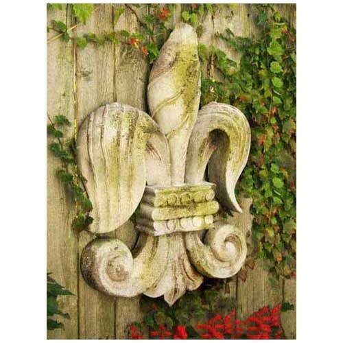 Fleur De Lis Of Old 23 H Outdoor/Indoor Statue - Bella Statues