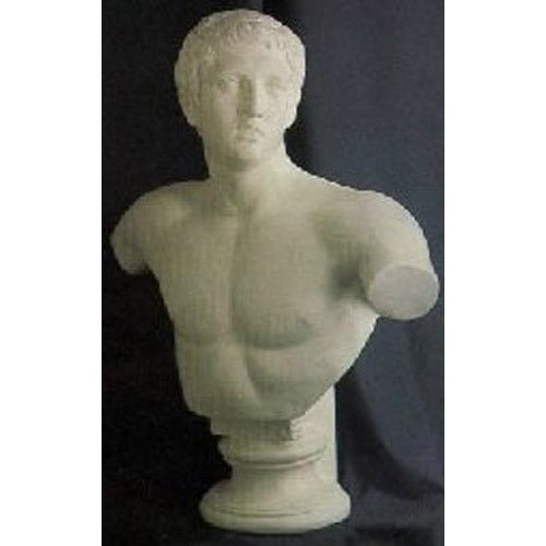 Discus Thrower Bust 32" Outdoor/Indoor Statue - Bella Statues