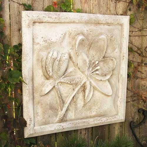 Lotus Plaque Outdoor/Indoor Statue - Bella Statues