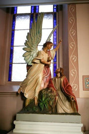 Lifesize Jesus and Angel in the Garden of Olives Outdoor/Indoor Statue - Bella Statues