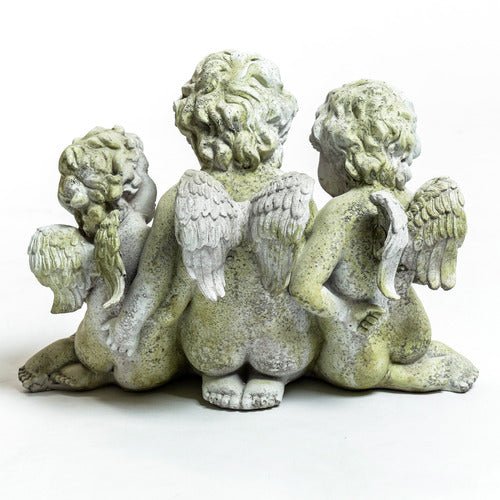 Three Cherub Birdfeeder Outdoor/Indoor Statue - Bella Statues