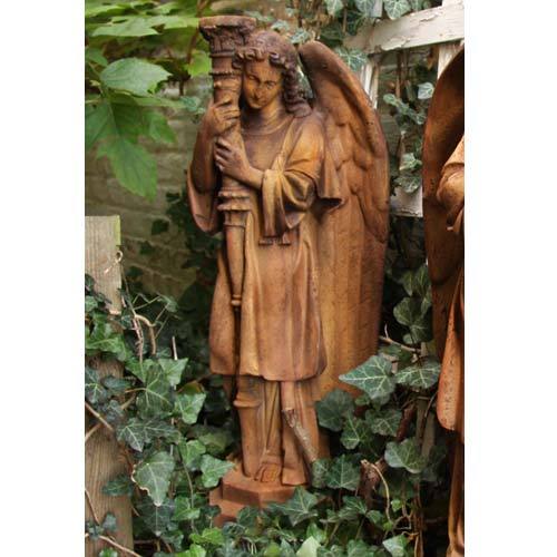 Majestic Angel Guard Right Outdoor/Indoor Statue - Bella Statues