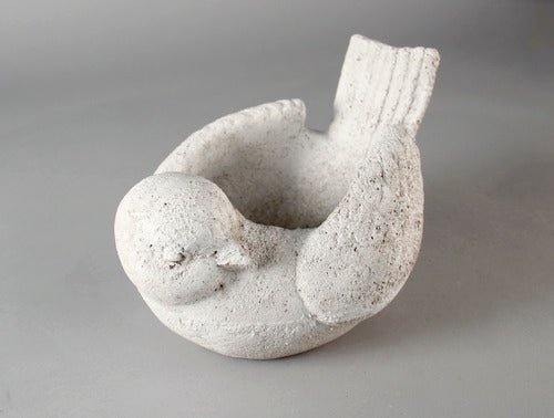 Left Looking Bird Planter Outdoor/Indoor Statue - Bella Statues