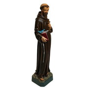 Custom Painted Lifesize Saint Francis 43H Outdoor/Indoor Statue - Bella Statues