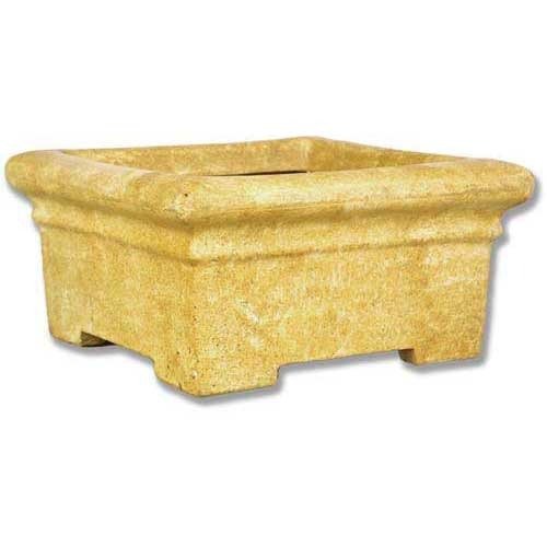 Square Simple Pot 9 Outdoor/Indoor Statue - Bella Statues