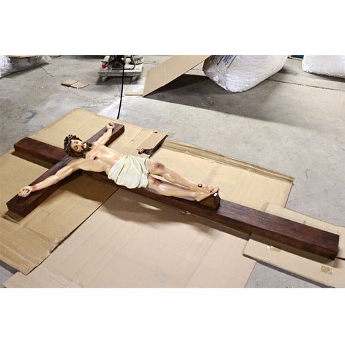 Custom Painted Lifesize Corpus Of Christ - 46 Outdoor/Indoor Statue - Bella Statues