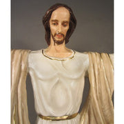 Custom Painted Lifesize Rising Christ Wall Hanging 67" Outdoor/Indoor Statue - Bella Statues