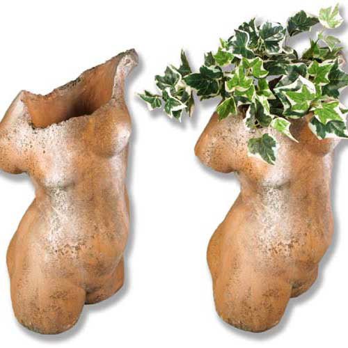 Woman Torso Planter 25 Outdoor/Indoor Statue - Bella Statues