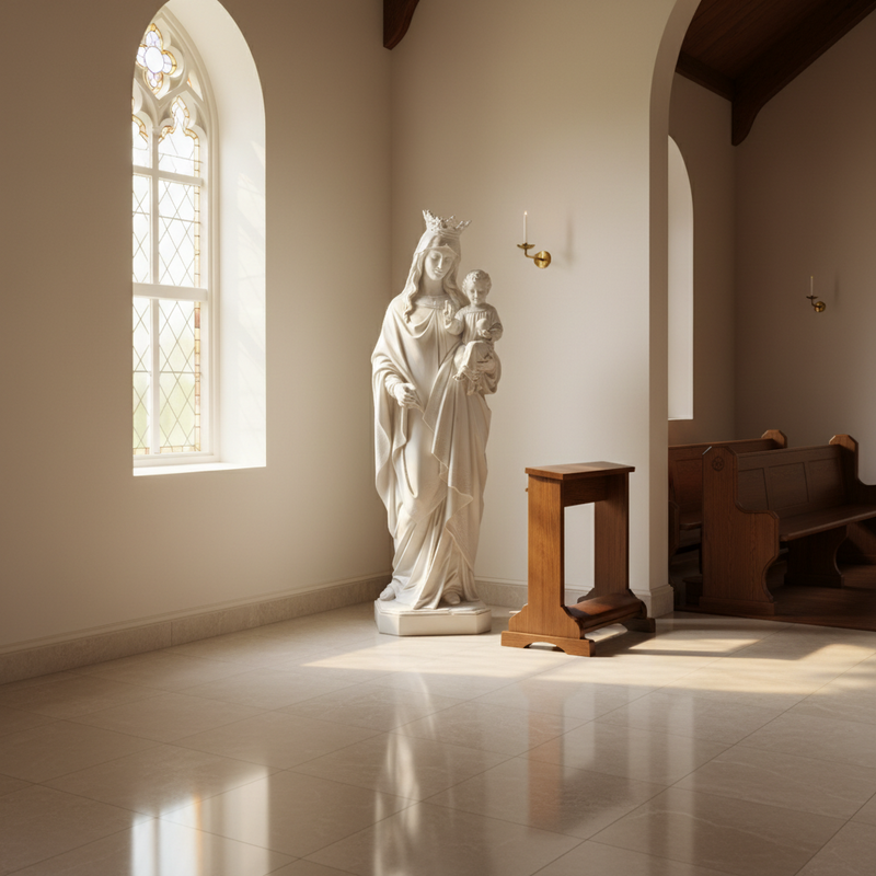 Blessed Virgin Mary with Child Statue (65-Inch)