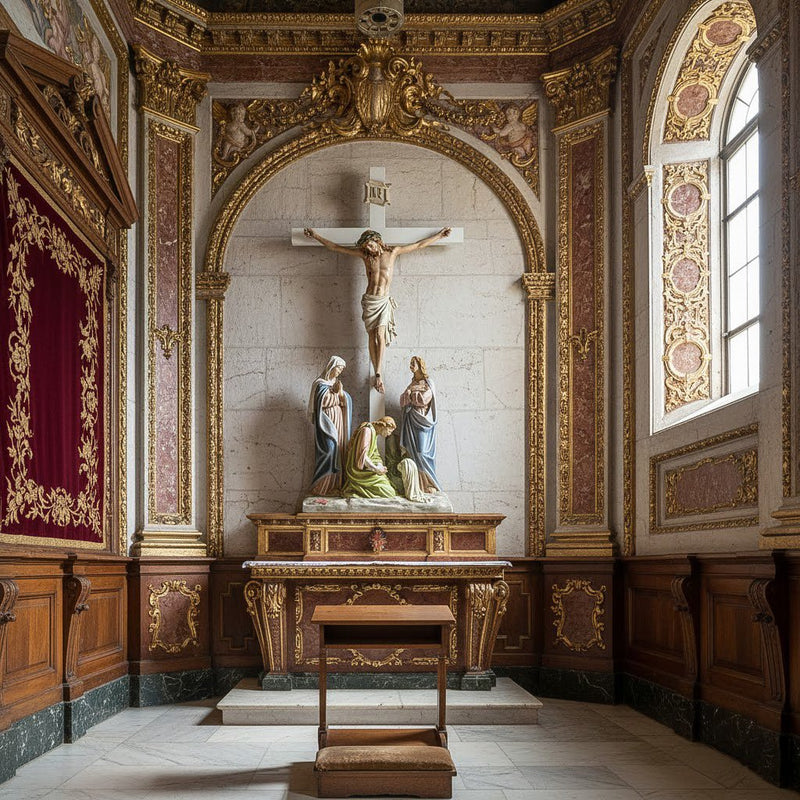 Jesus Crucifixion Station 12 Catholic Statue (50 - Inch) - Bella Statues