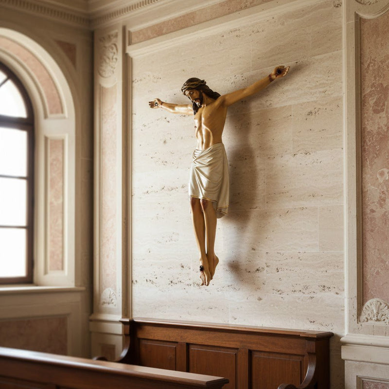 Great Oak Corpus Catholic Statue (37 - Inch) - Bella Statues