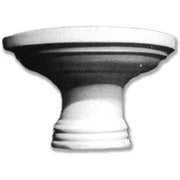 Classical pedestal bowl with flared rim and ornate base, featuring old world European and Greek architectural detailing.