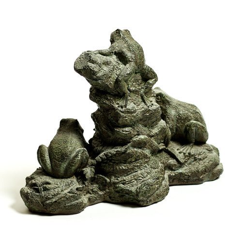 Frog Trio Outdoor/Indoor Statue - Bella Statues