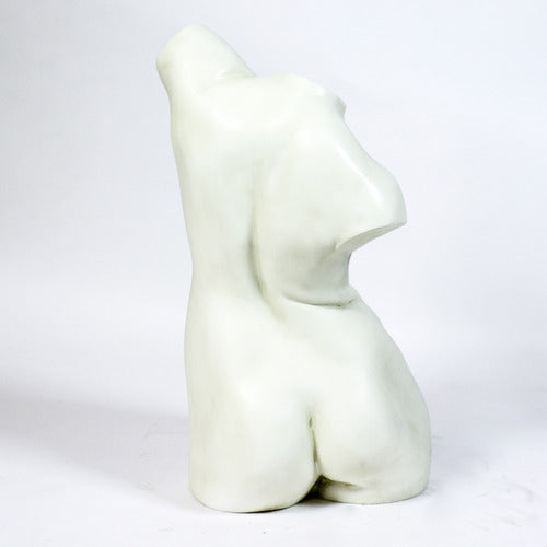 Classical Greek-inspired female torso sculpture with smooth, minimalist lines and an elegant, timeless silhouette. Other Angle