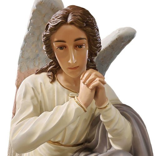 Lifesize Custom Painted Praying Angel Outdoor/Indoor Statue - Bella Statues