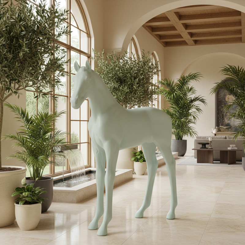 Colt Horse Garden Statue (48-Inch)