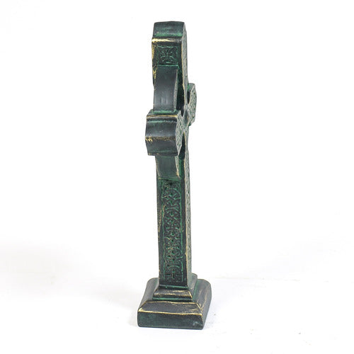 Celtic crosses with ornate, old world European patterns and intricate medieval knotwork in classical standing designs. Additional Angle