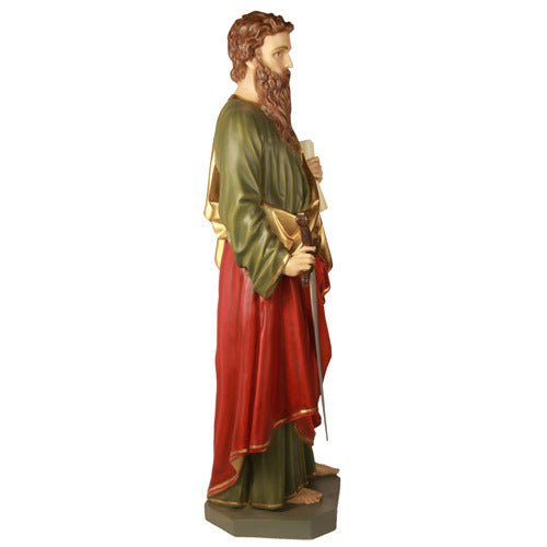 Custom Painted Lifesize Saint Paul 62" H Outdoor/Indoor Statue - Bella Statues