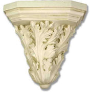 Ornate wall shelf with classical acanthus leaf motif, featuring old world European and Baroque architectural detailing.