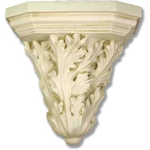Ornate wall shelf with classical acanthus leaf motif, featuring old world European and Baroque architectural detailing.