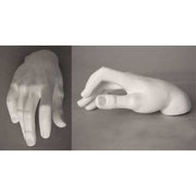 Sculpted hand in a classical Renaissance style, gracefully posed with gently curved fingers and smooth, ornate detailing. Other Angle