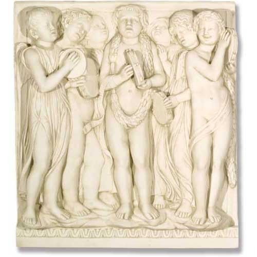 Lifesize Cantoria Frieze/Tambourines Outdoor/Indoor Statue - Bella Statues