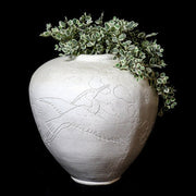 Crane Pot 20 Outdoor/Indoor Statue - Bella Statues