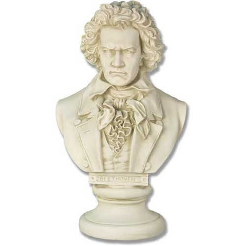 Beethoven Bust - 21 Outdoor/Indoor Statue - Bella Statues